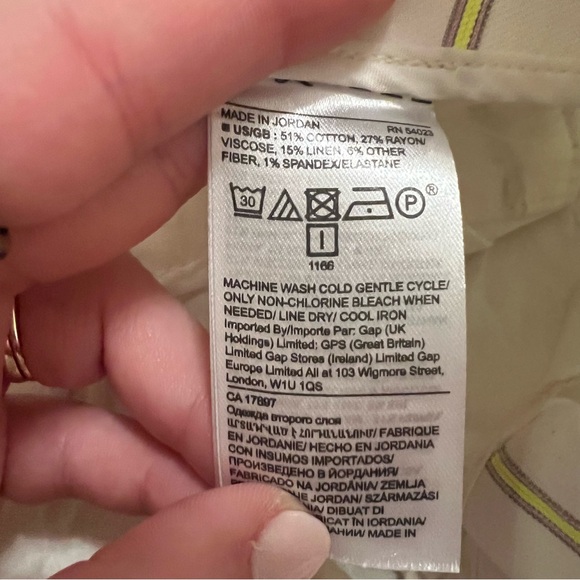 {banana republic} high waisted paper bag striped shorts - Picture 8 of 8